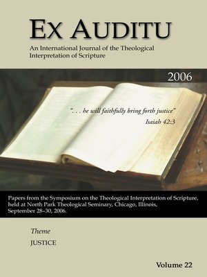 cover image of Ex Auditu--Volume 22